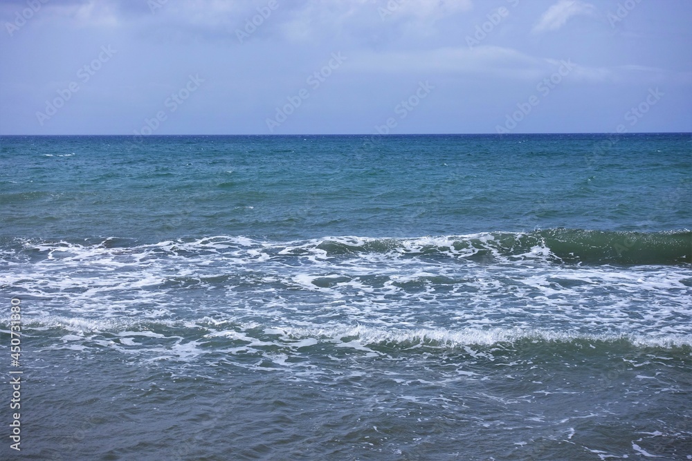 seascape - sky,and blue sea - horizon