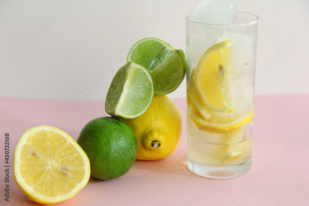lemonade with lime and mint.glass of lemonade.cocktail with lime. lemonade with lime and mint. slices and lemon in the cut lemonade with lime and mint.glass of lemonade.cocktail with lime. lemonade with lime and mint. slices and lemon in the cut