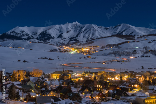 Ski Towns by Moonlight