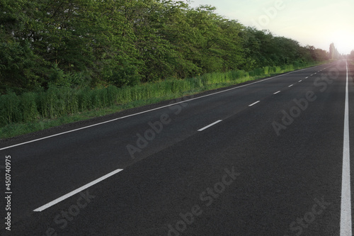 View of modern asphalt road in countryside