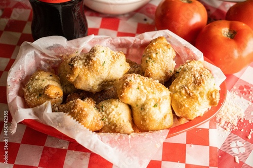 Photography garlic knots