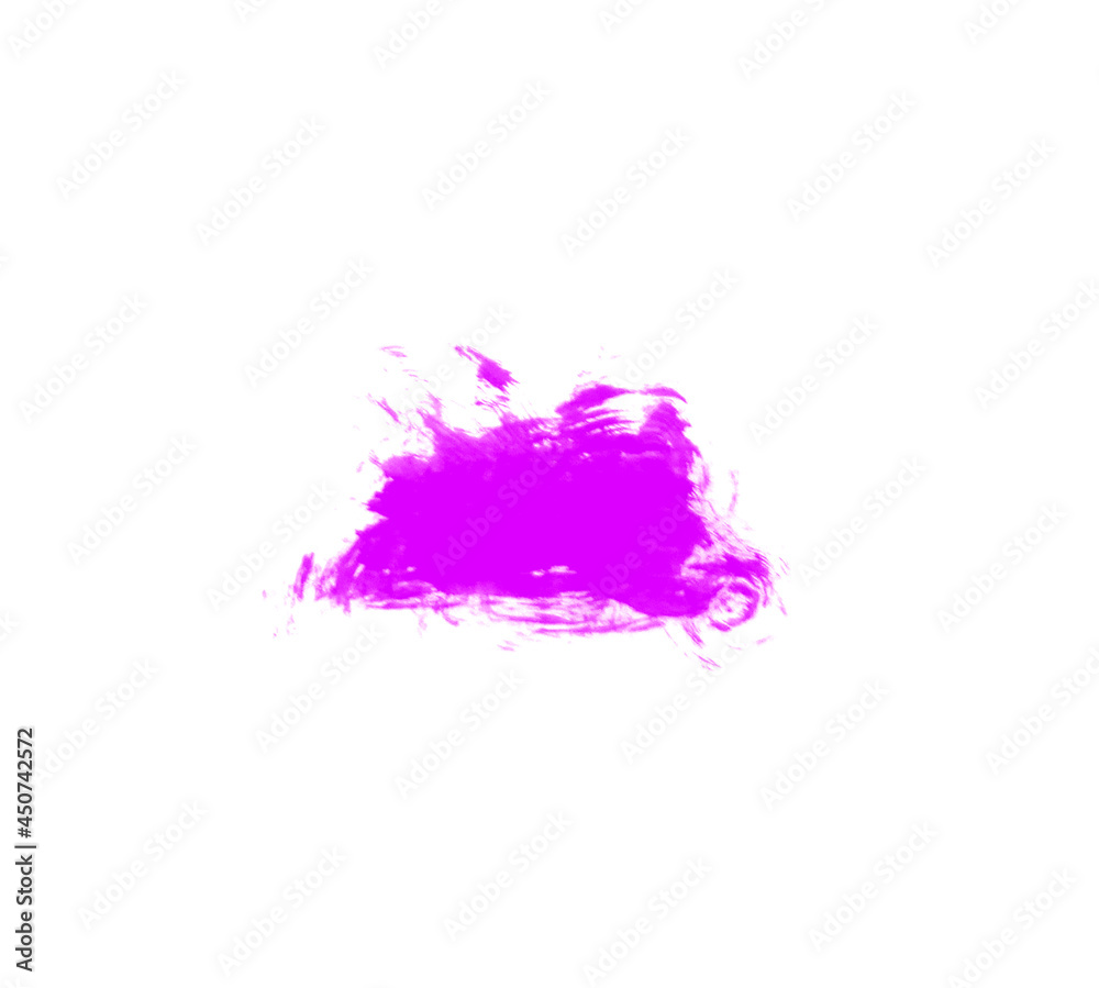Purple watercolor blot brush concept for draw