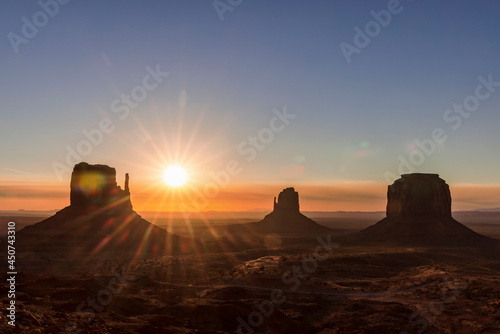 Sunrise at Monument Valley in northern Arizona  USA.