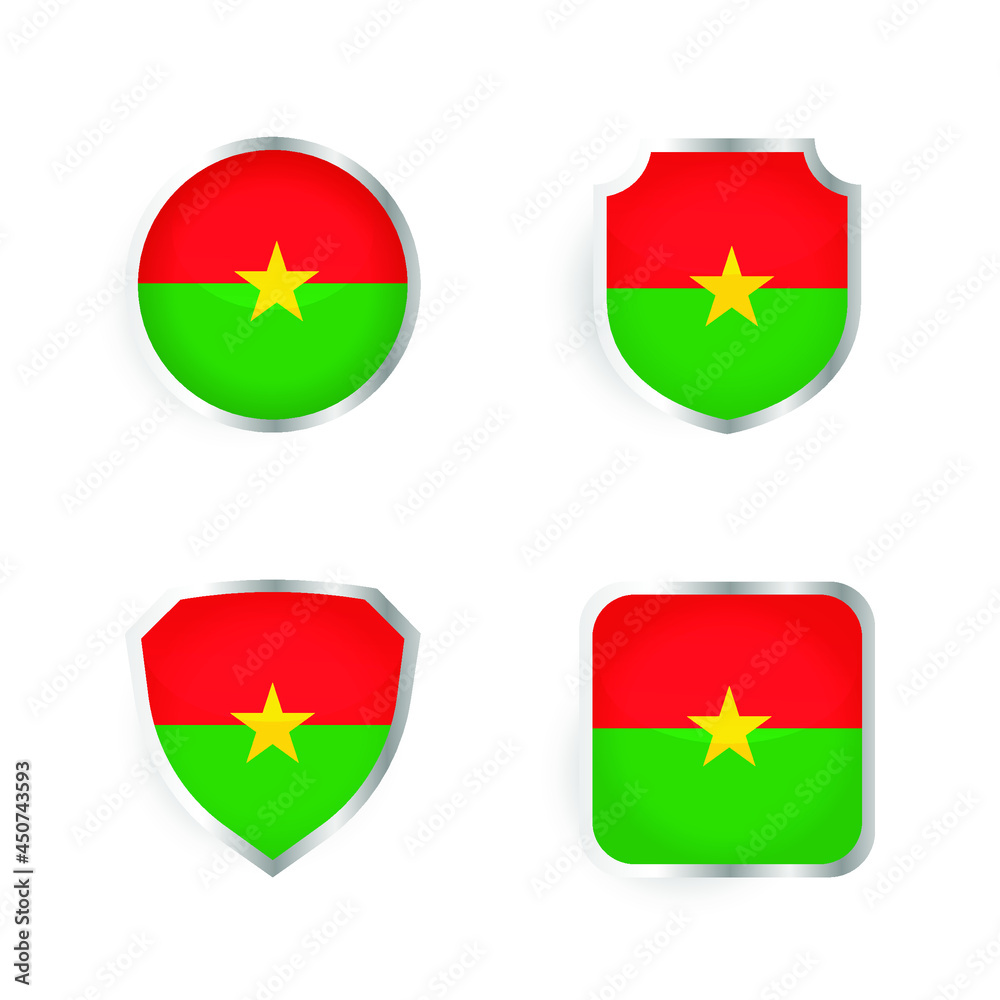 Burkina Faso Country Badge and Label Collection Burkina Faso Country Badge and Label Collection