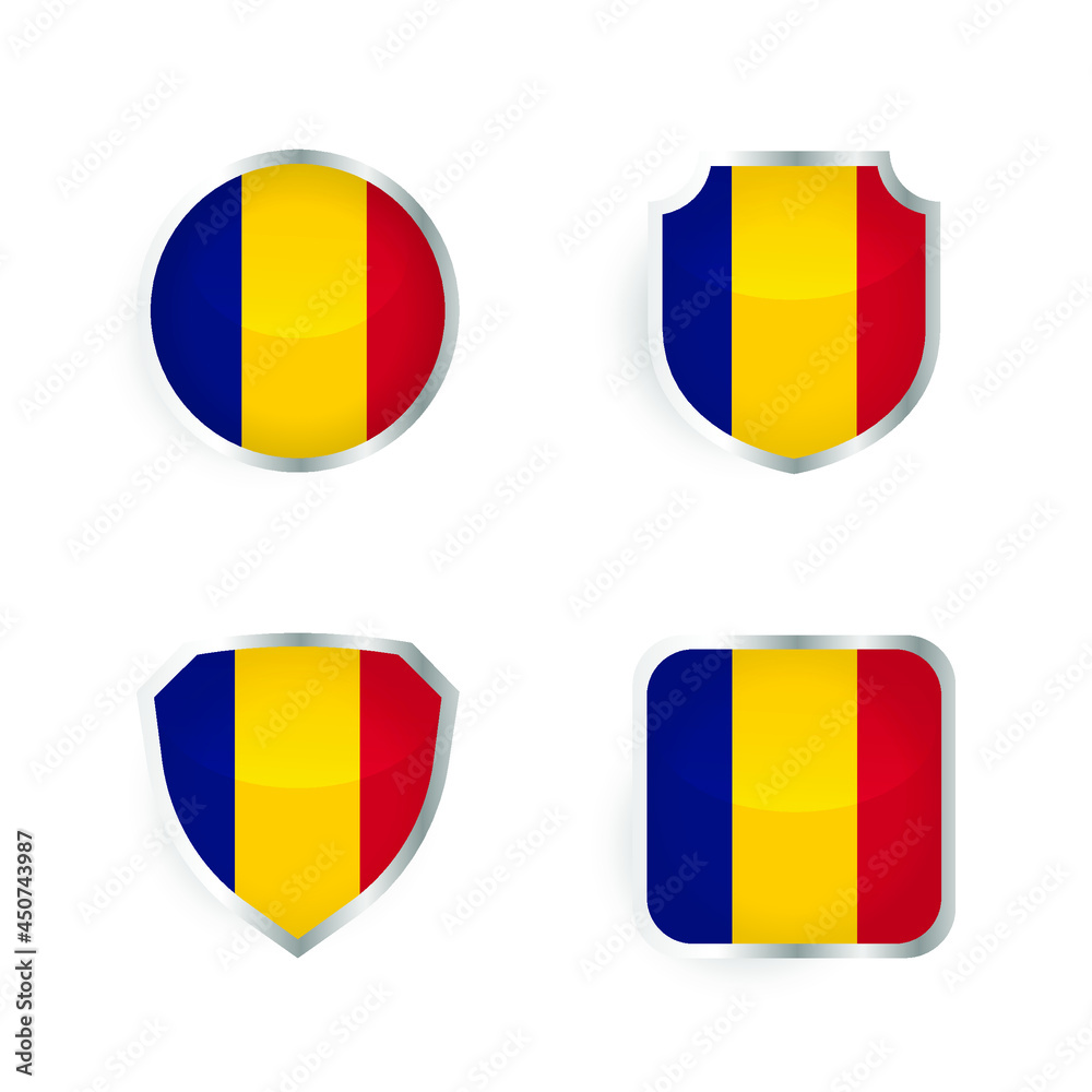 Fototapeta premium Chad Country Badge and Label Collection