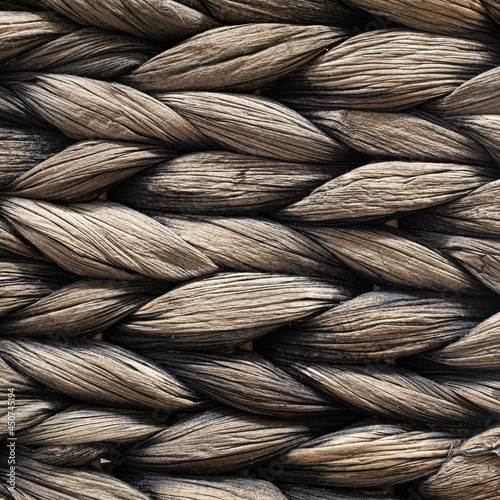 Wicker woven pattern close-up - FA