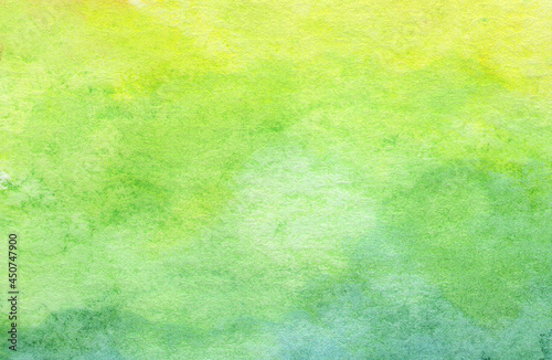 Green abstract watercolor texture background. (ID: 450747900)