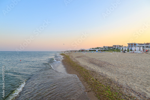 Black sea bugaz beach near Odessa  Ukraine