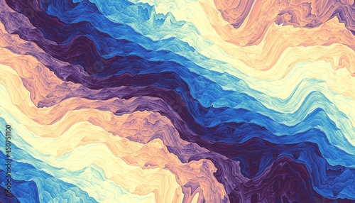 Wavy abstract futuristic background