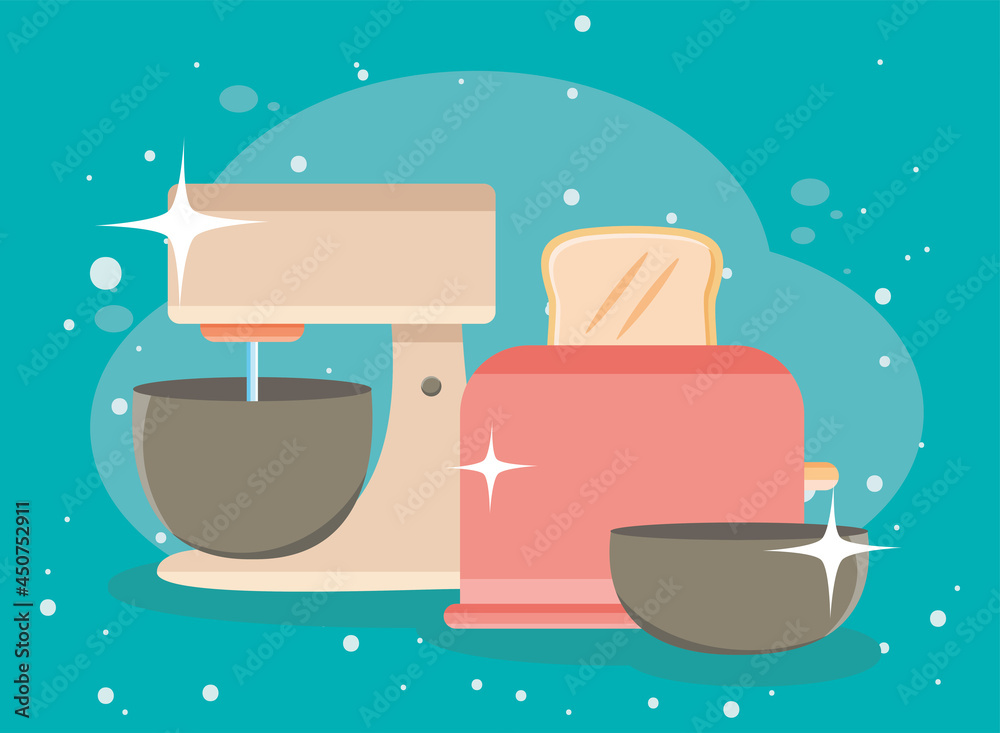 mixer and toaster mixer and toaster