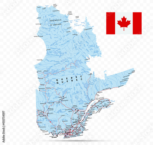 Province of Quebec Map