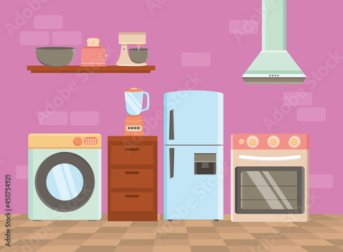 eight home appliances