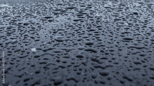 Water Droplets on a metal Surface