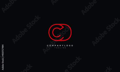 CD DC C AND D Abstract initial monogram letter alphabet logo design