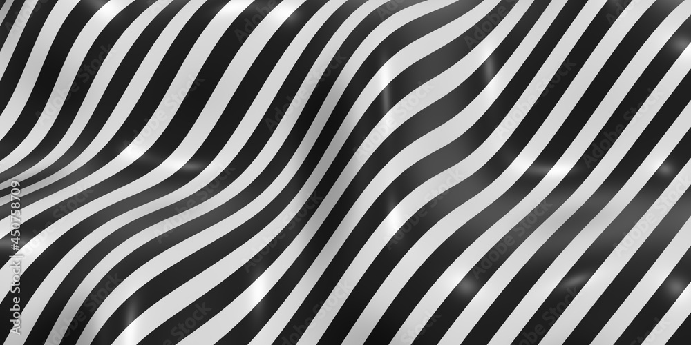 zebra pattern swaying wave background 3D illustration zebra pattern swaying wave background 3D illustration