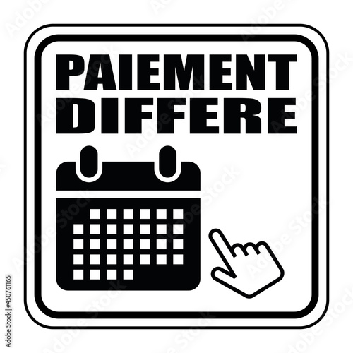 Logo paiement différé.