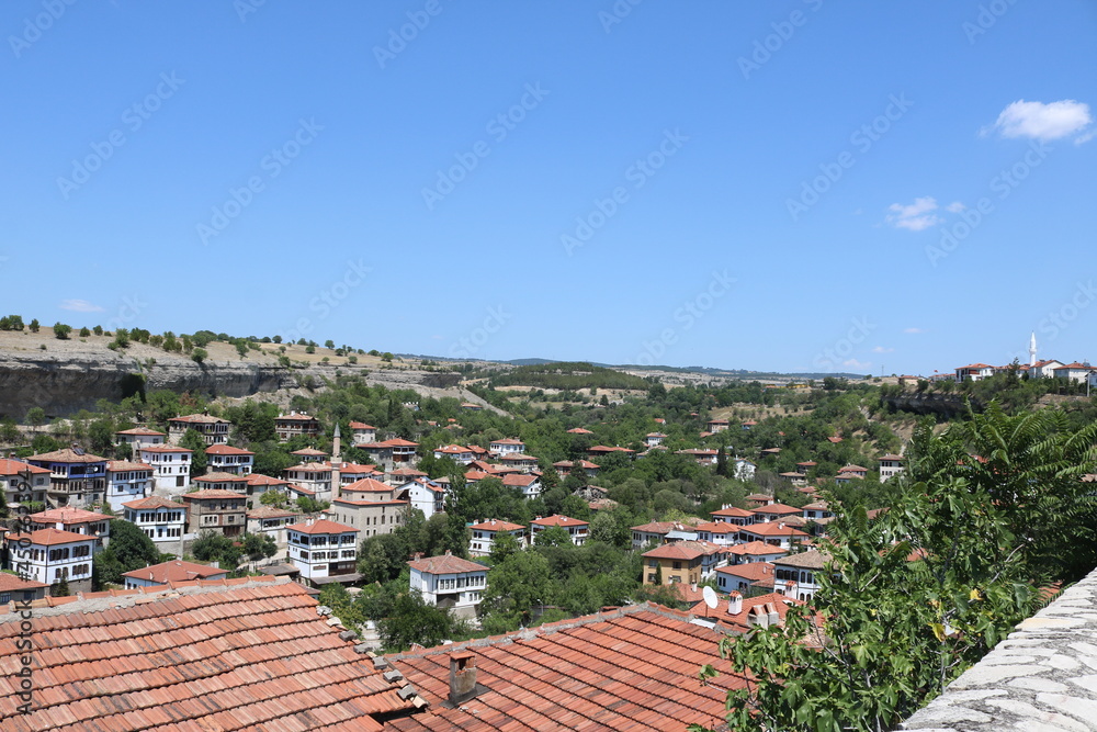 Panorama of traditional Safranbolu city of Karabuk, Turkey.