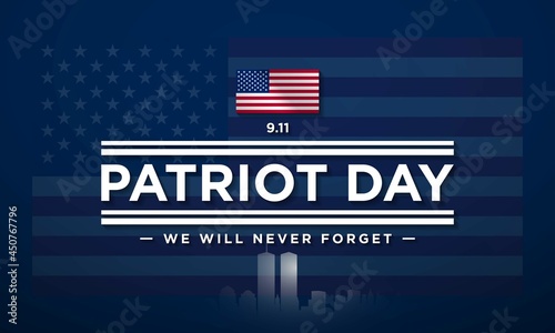 Patriot Day Background Design. Vector Illustration.