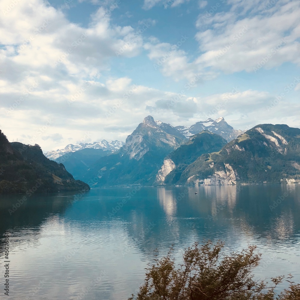 Swiss Alps Lake.