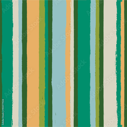 Green Stripe Seamless pattern. vector striped textured background. grunge stripes, paintbrush line print. texture lines backdrop