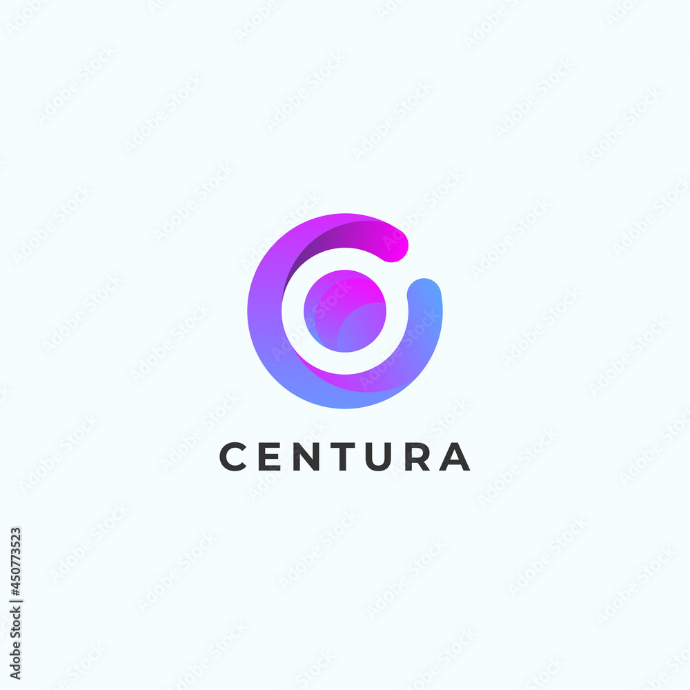 Modern Abstract Letter C Shape Logo Design Template Modern Abstract Letter C Shape Logo Design Template