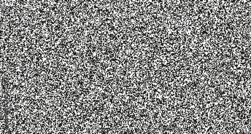 Seamless pixel noise texture. Static interference grunge vector background. TV screen no signal.