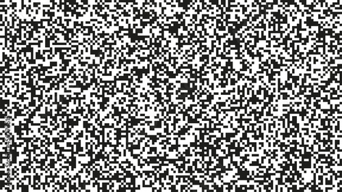Seamless pixel noise texture. Static interference grunge vector background. TV screen no signal.