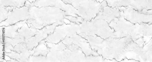 Panorama white marble stone texture for background or luxurious tiles floor and wallpaper decorative design. © Nisathon Studio