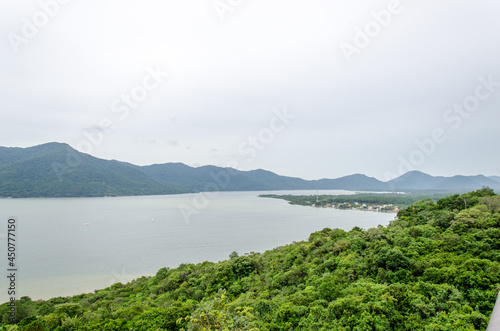 lake and mountains