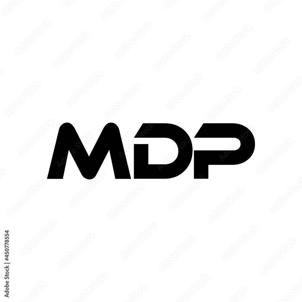 MDP letter logo design with white background in illustrator, vector logo modern alphabet font overlap style. calligraphy designs for logo, Poster, Invitation, etc.