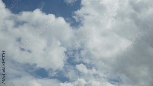 Blue sky background with clouds
