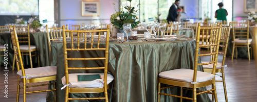 Table Setup arrangement for a birthday party photo