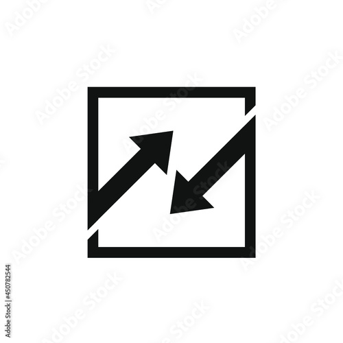 Free Download two arrows facing up and down in the box - GFXLoad