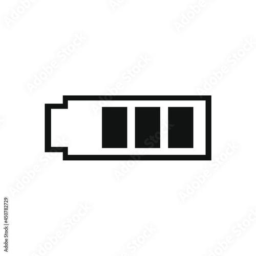 battery icon vector image