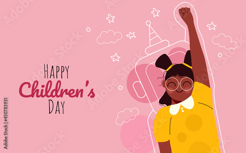 Children's Day Concept Flat Design