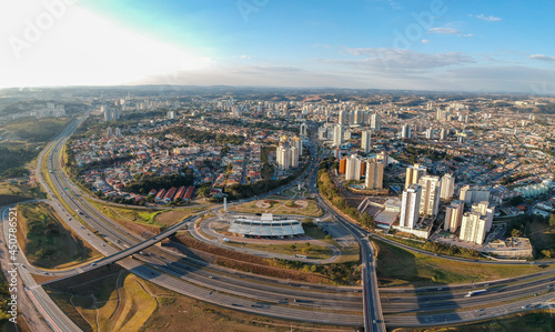 Jundiai city, Brazil, Anhanguera highway. 2021