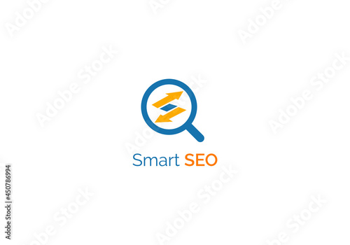 smart SEO logo design template