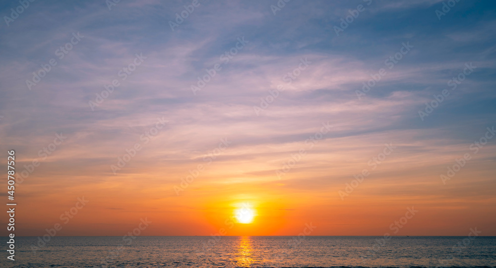 Majestic clouds in the sky sunset or sunrise over sea Beautiful cloudscape scenery Amazing light of nature Landscape background. Majestic clouds in the sky sunset or sunrise over sea Beautiful cloudscape scenery Amazing light of nature Landscape background.