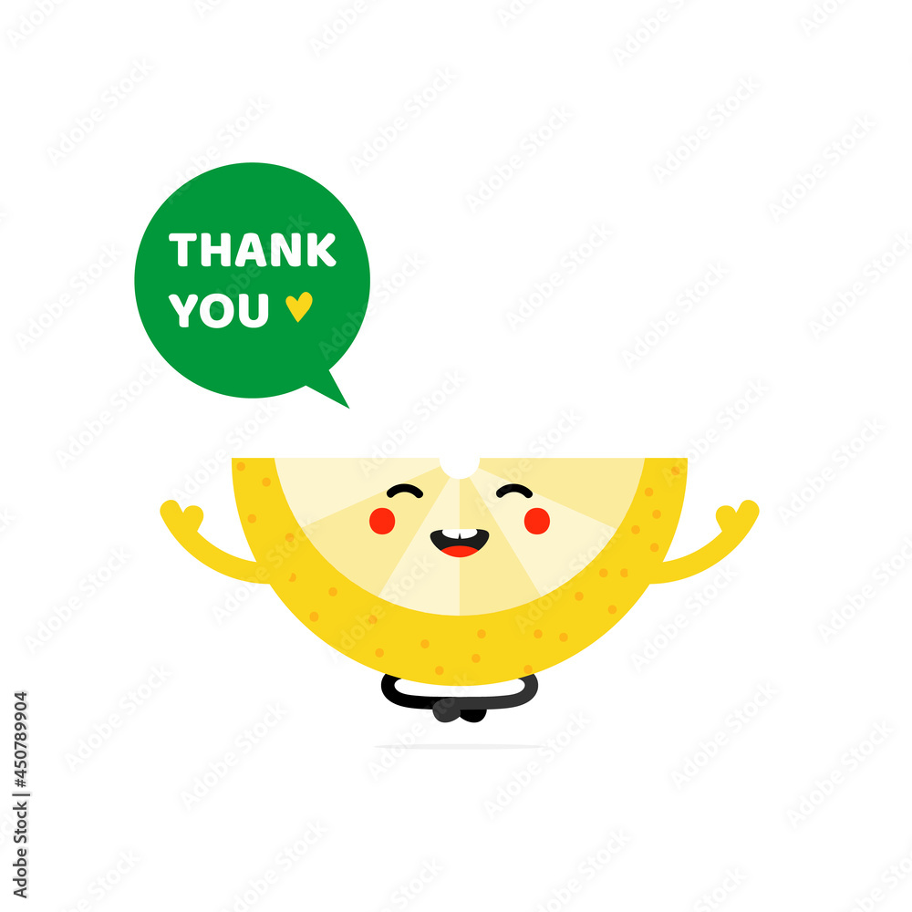 Cute yellow smiling lemon slice character relaxing, meditating, saying thank you and showing appreciation.
Cute yellow smiling lemon slice character relaxing, meditating, saying thank you and showing appreciation.
