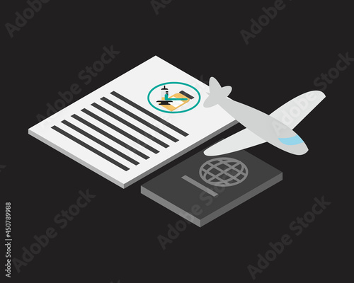 permission to fly with vaccine requirement before travel aboard