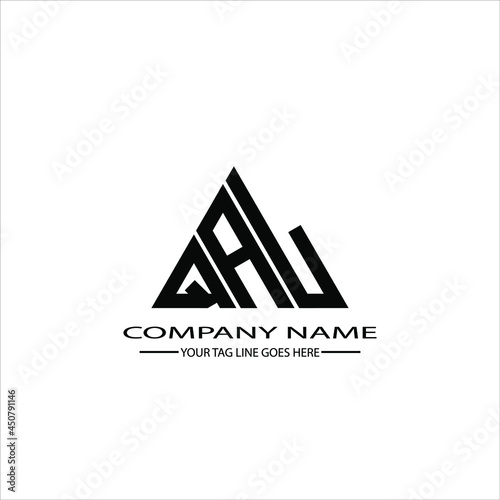 QAL letter logo creative design. QAL unique design
 photo