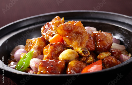 Delicious Chinese cuisine, ribs pot 