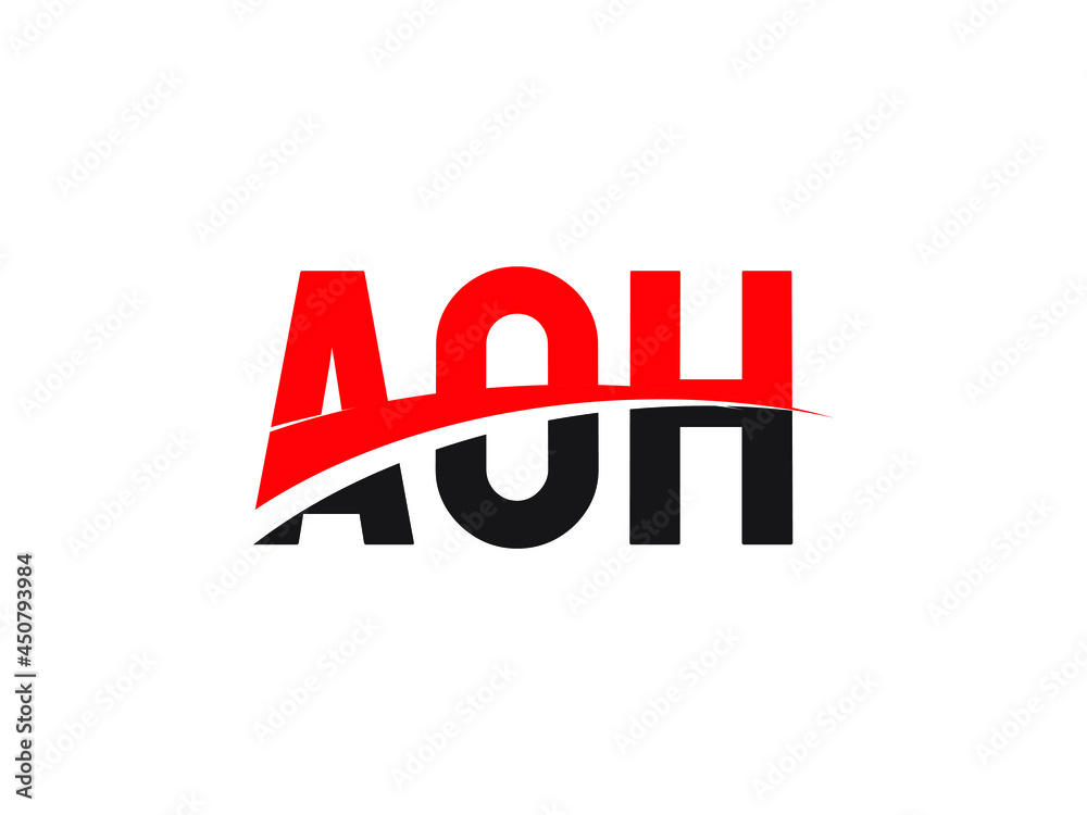 AOH Letter Initial Logo Design Vector Illustration AOH Letter Initial Logo Design Vector Illustration