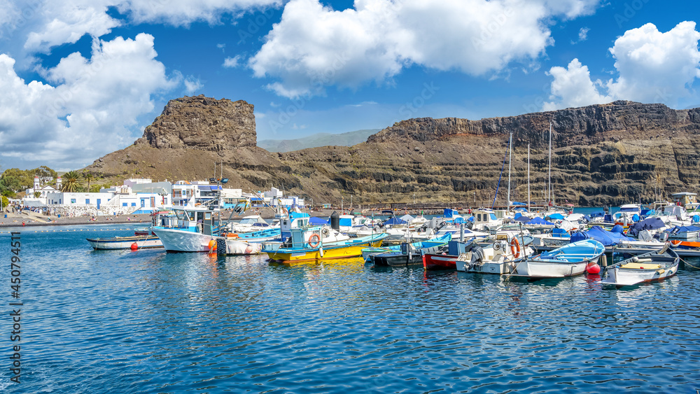 Landscape with Puerto de las Nieves, Gran Canaria island, Spain