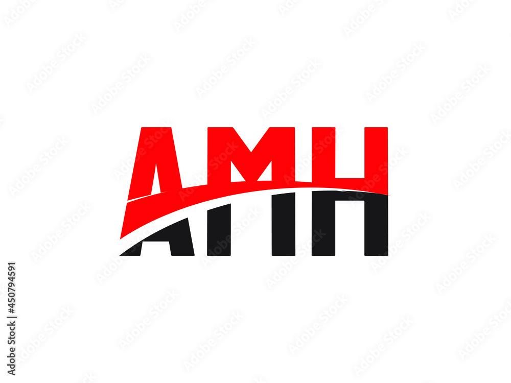 AMH Letter Initial Logo Design Vector Illustration AMH Letter Initial Logo Design Vector Illustration
