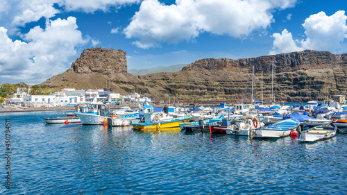 Obraz na płótnie Landscape with Puerto de las Nieves, Gran Canaria island, Spain w salonie