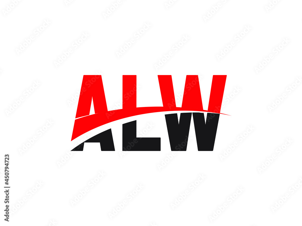 ALW Letter Initial Logo Design Vector Illustration ALW Letter Initial Logo Design Vector Illustration