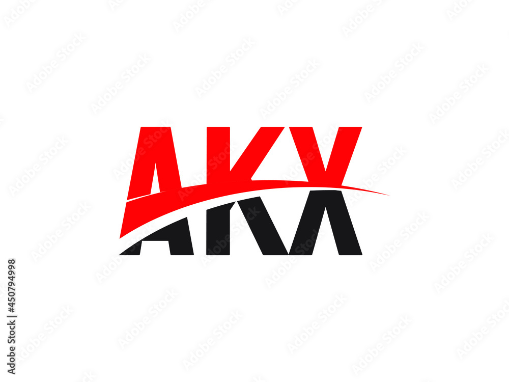 AKX Letter Initial Logo Design Vector Illustration