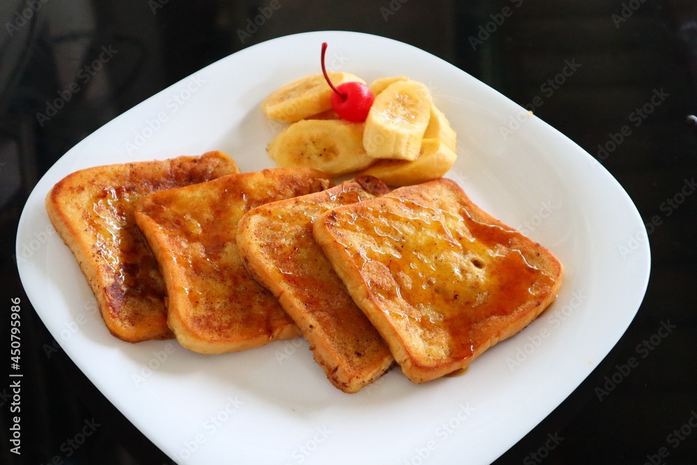 Honey glazed french toast