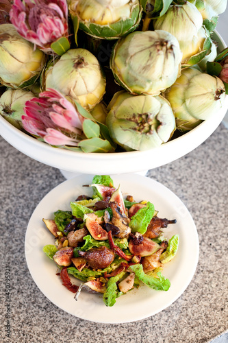 Salad in formal dining